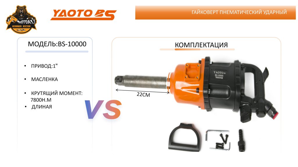 Гайковерт пнематический ударный,МОДЕЛЬ:YAOTO BS-10000-浙江宝昇工具有限公司