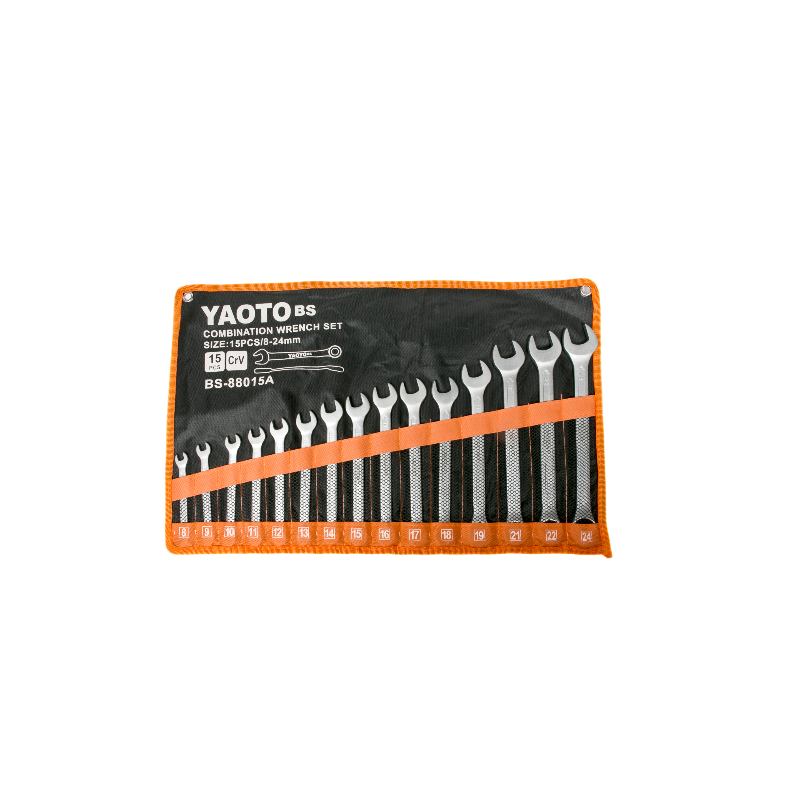 Набор ключей комбинированных YAOTO BS 8-24mm，15шт-浙江宝昇工具有限公司