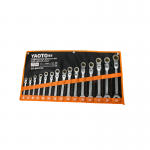 Набор ключей с трещоткой комбинированных шарнирных 15В1