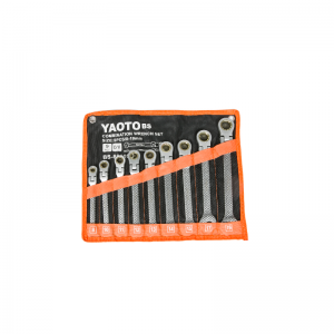 Набор ключей с трещоткой комбинированных шарнирных 9В1